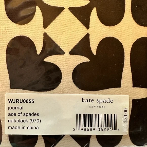 KATE SPADE - *rare* Black & natural fabric Notebook - Picture 3 of 3
